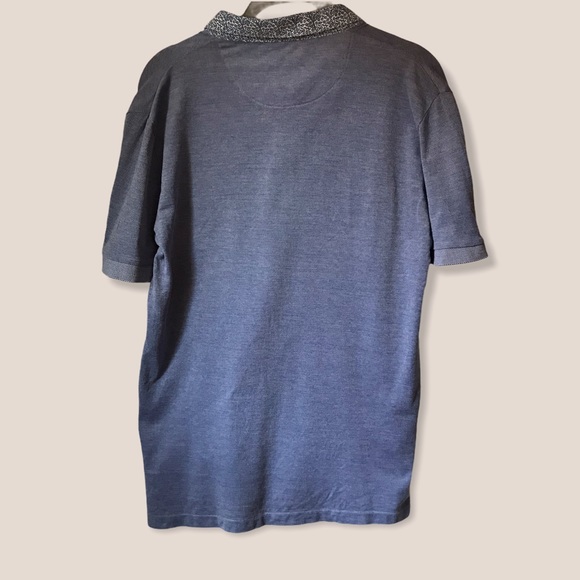 Rare Rabbit Blue Polo, Small, w/ Star print Collar - Picture 6 of 7